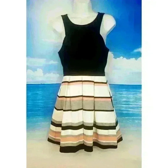 SPEECHLESS Womans DRESS Back Zip Fitted KNEE Length Lightweight STRETCH size 7 - Picture 2 of 5